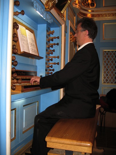 Didier Rousseau en récital à l'orgue de Mérignac.